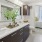 Well-lit bathroom with mirror
